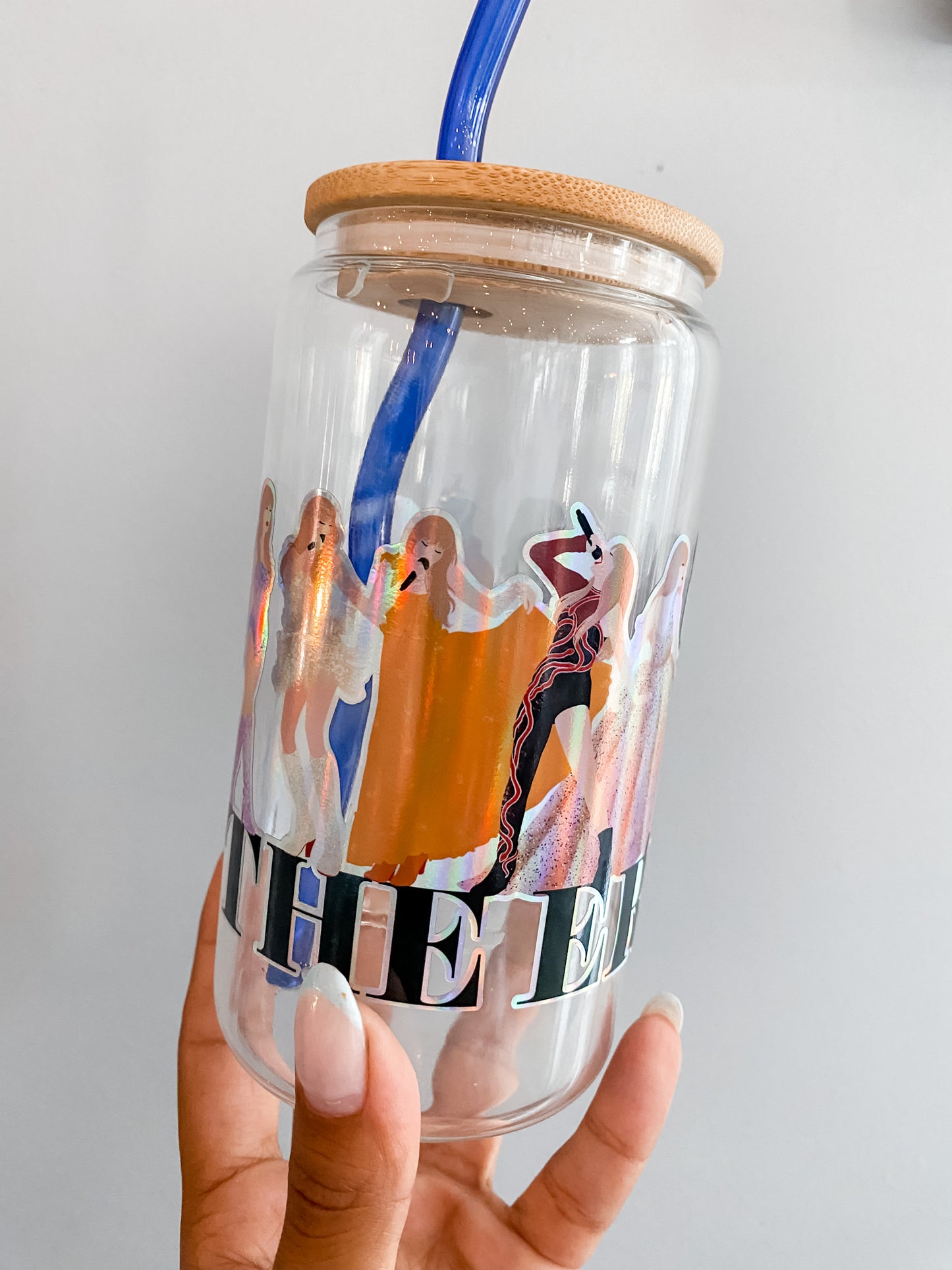 All of the Eras Tour | 16oz Glass Tumbler with Straw & Lid |
