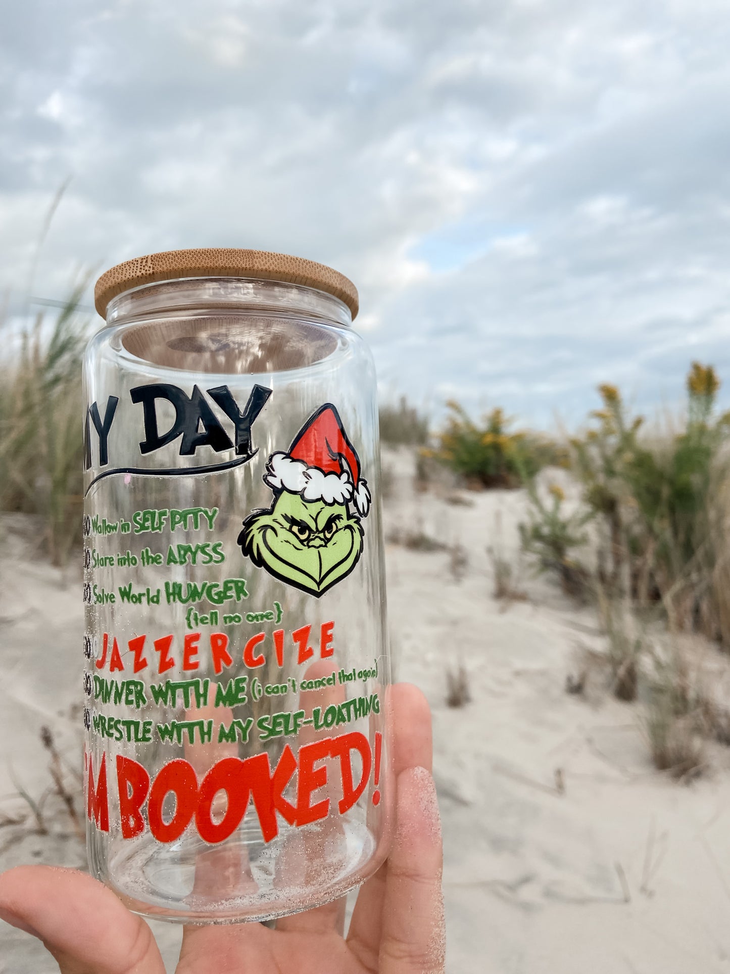 I’m Booked! | 16oz Glass Tumbler with Straw & Lid Tumbler