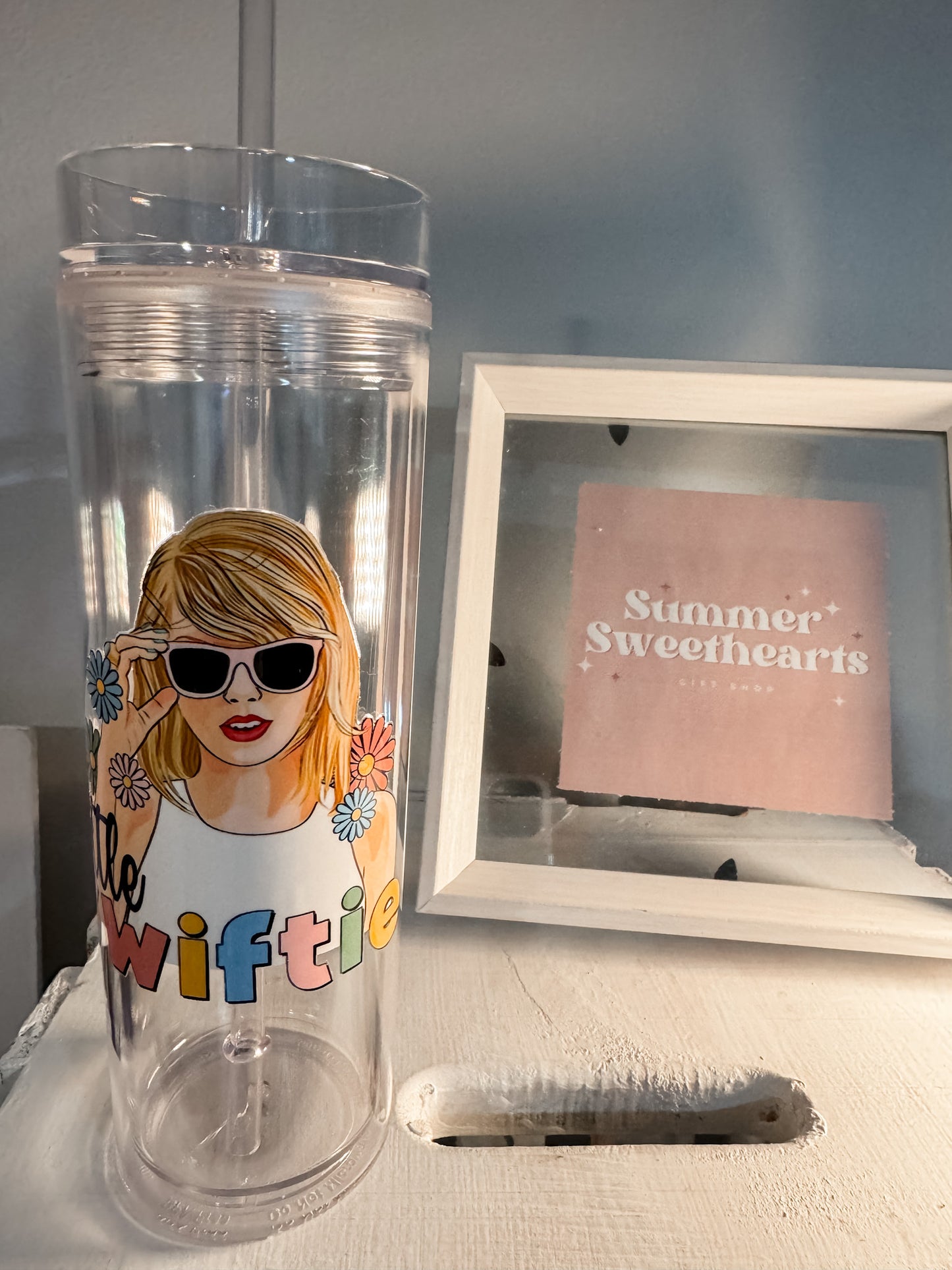 Little Swiftie | Plastic Waterbottle with Straw |