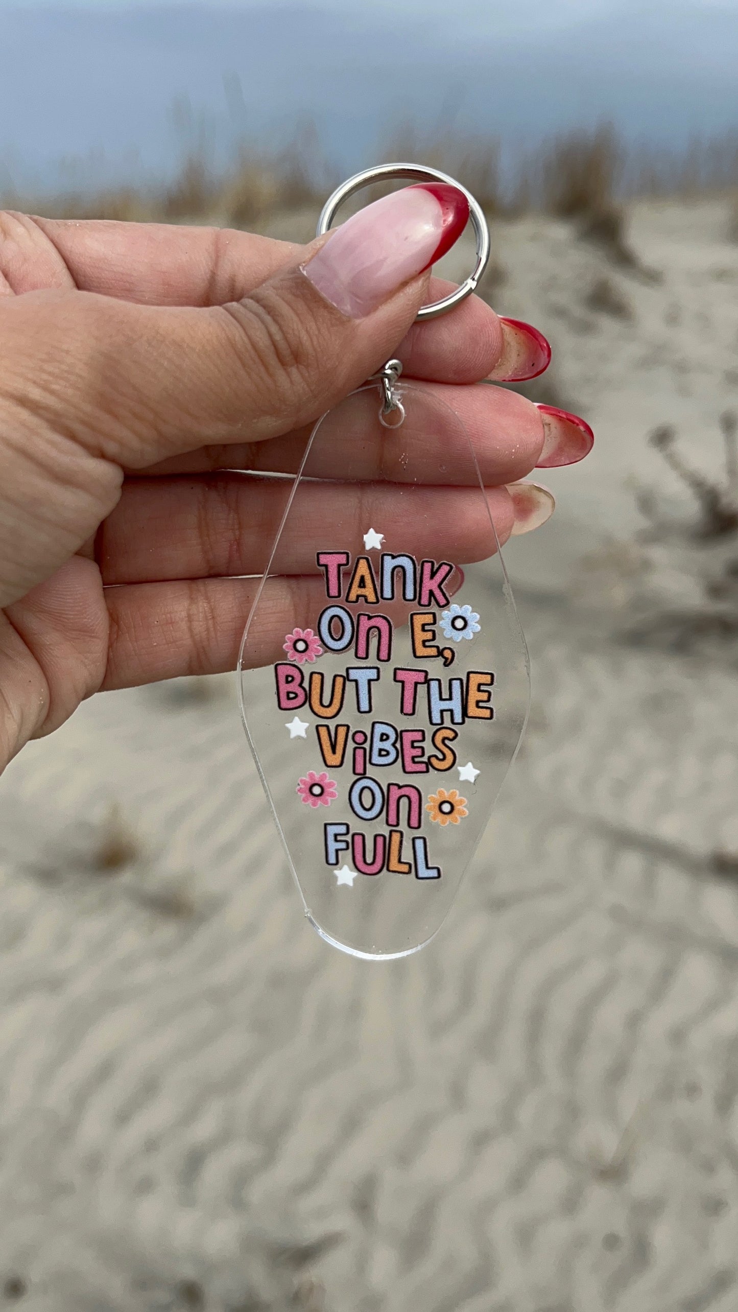Vibes on Full Tank | Keychains & Bookmarks