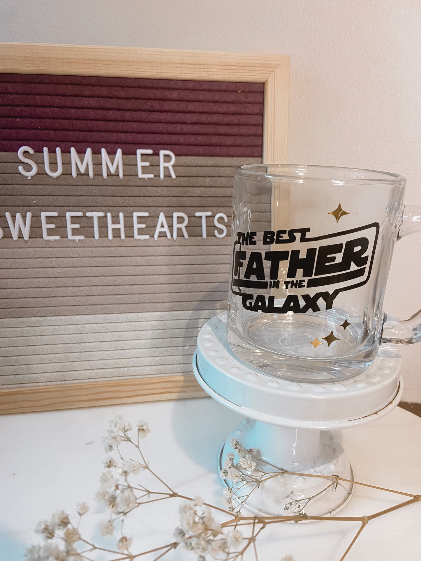 | Best Father in the Galaxy | Glass Mug |