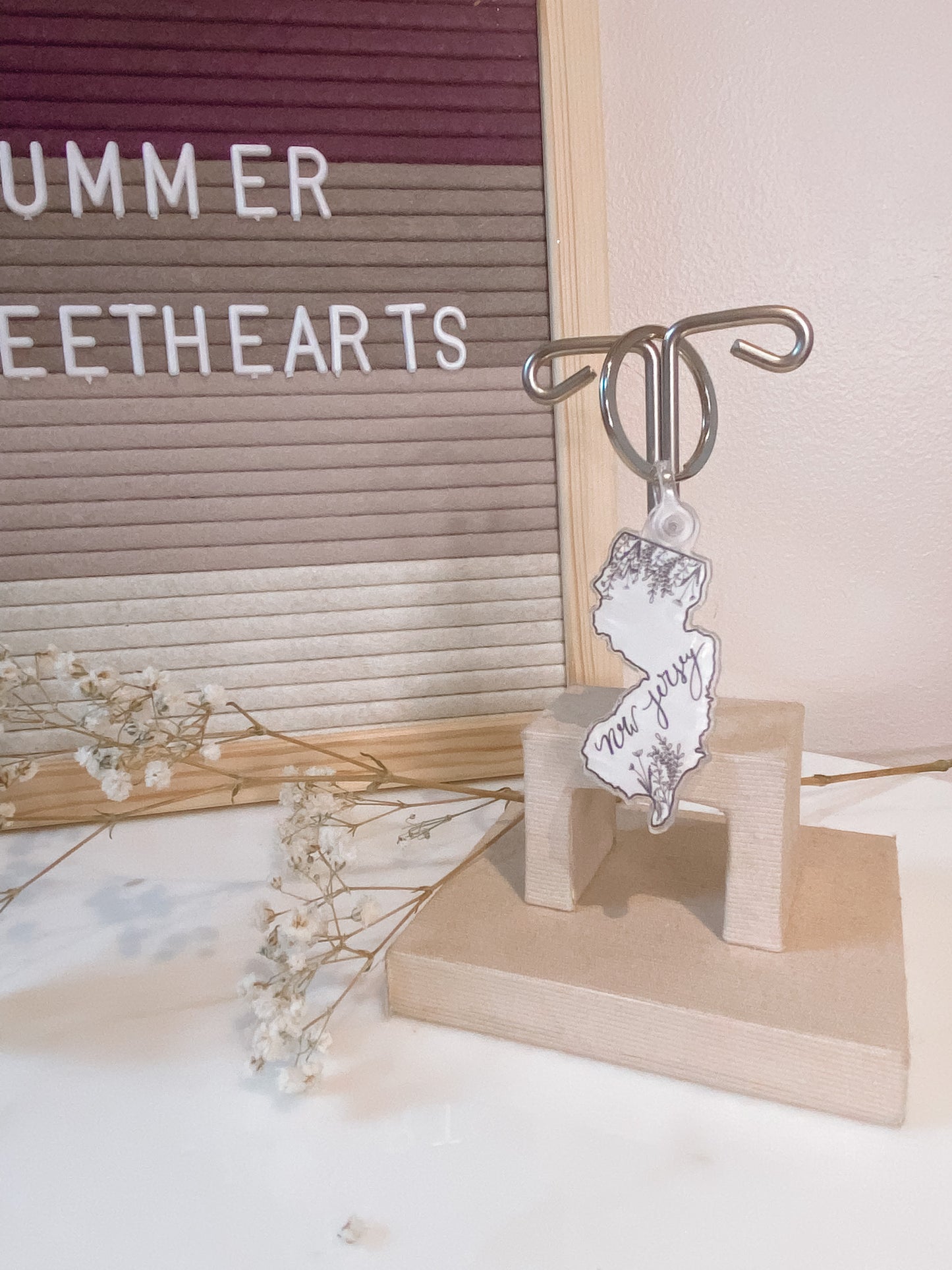 New Jersey Key Chain