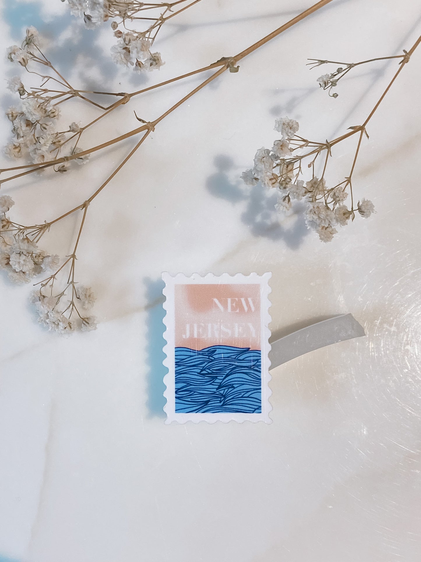 New Jersey Postage Sticker