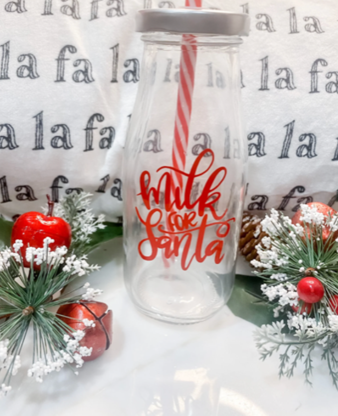 Milk for Santa Glassware