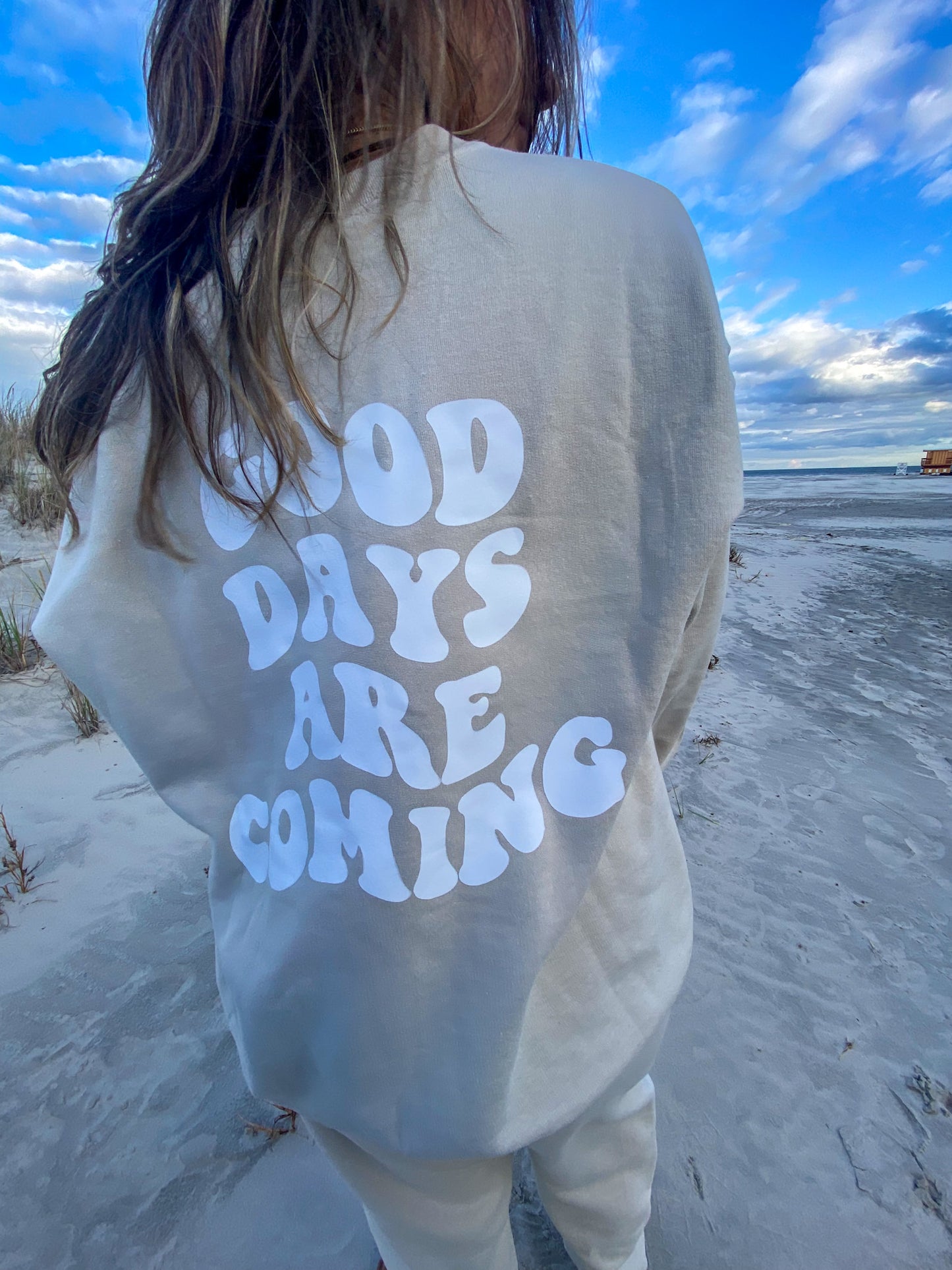 Good Days Are Coming | Motivational Sweat Set