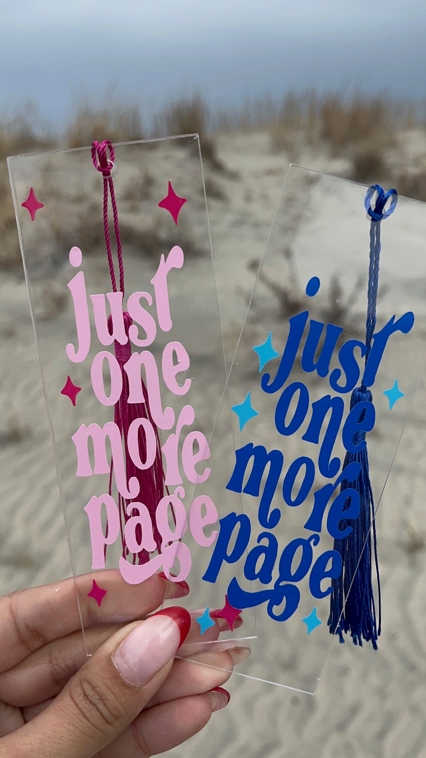 Just One More Page | Acrylic Bookmarks