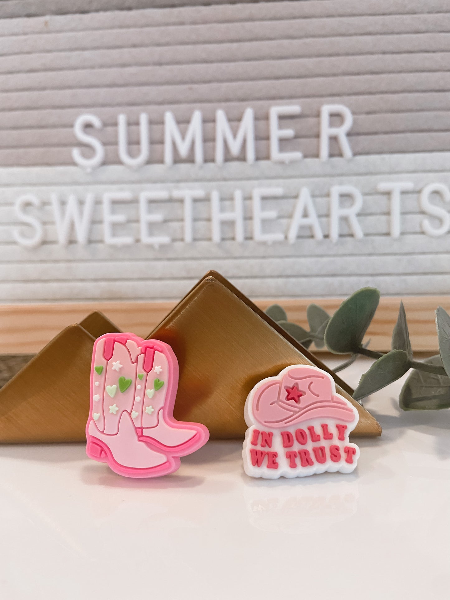 Pink Country Shoe Charms