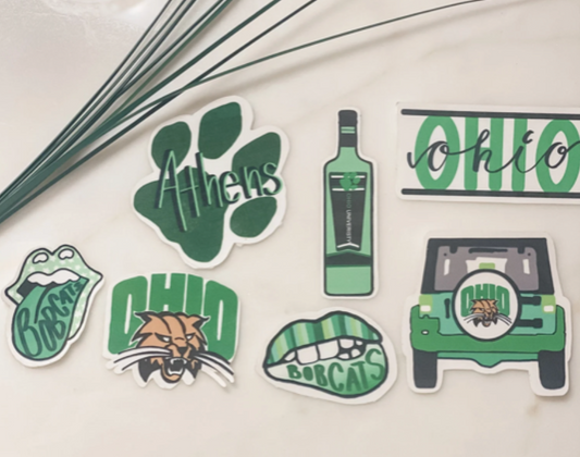 Ohio University College Stickers